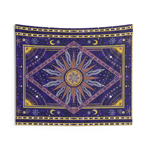 Aura Purple Astrology Tapestry Wall Hanging