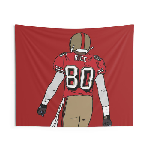 Jerry Rice NFL GOAT Tapestry - San Francisco 49ers