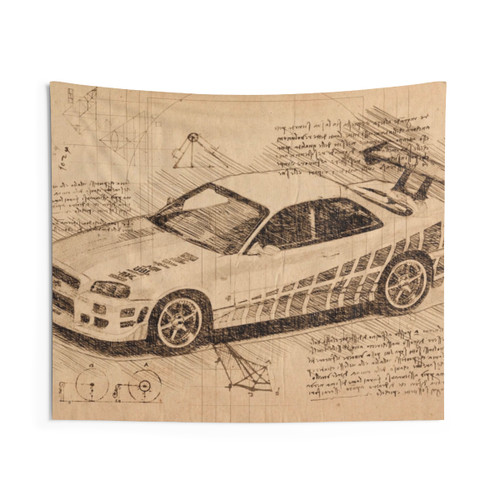 1999 Nissan Skyline GT-R Fast & Furious Tapestry