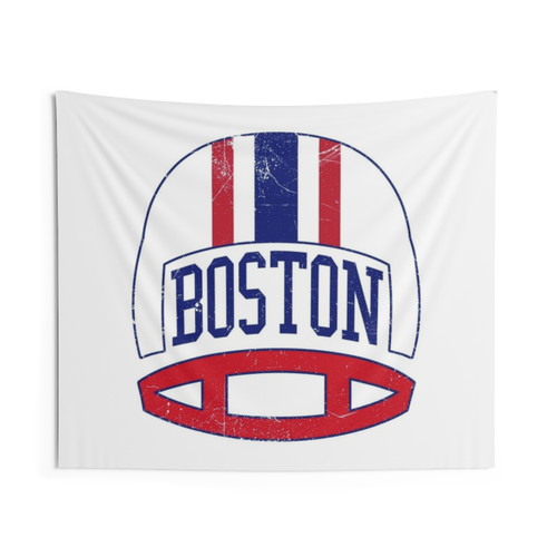 Boston Retro Football Helmet Tapestry
