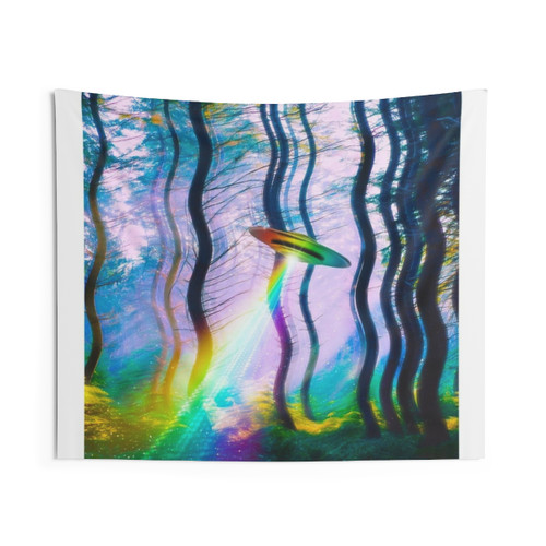 Colorful Outer Space Alien Tapestry