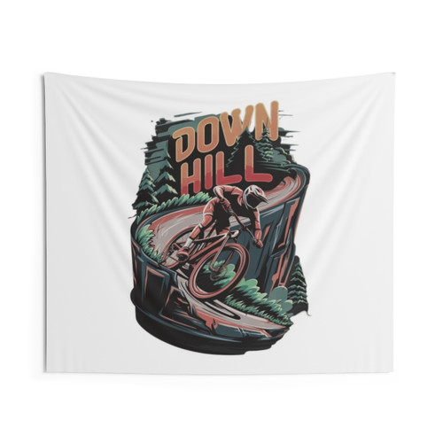 Downhill Mountain Bike Tapestry