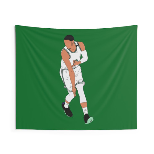 Jayson Tatum Boston Celtics 3 Point Celebration Tapestry