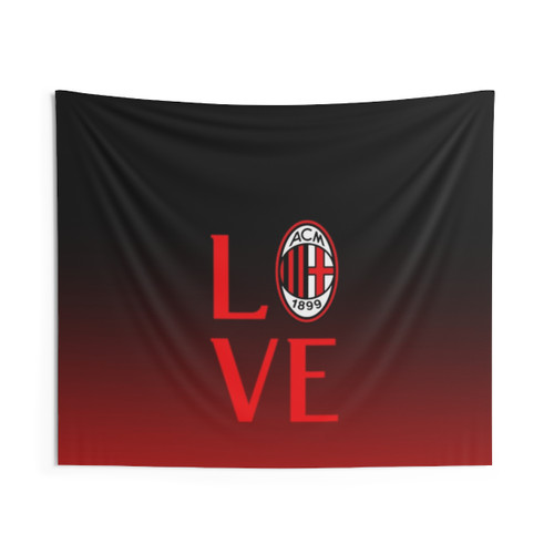 Love Milan Football Tapestry