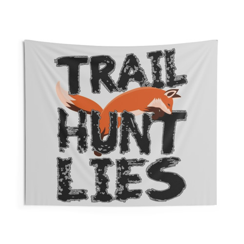 Trail Hunt Lies Tapestry with Hunting Imagery