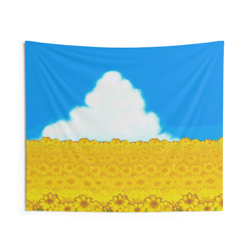 Mother 3 Sunflower Field Tapestry
