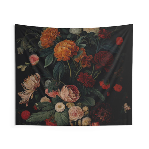 Floral Pattern Tapestry for Home Decor