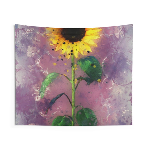 Sunflower Floral Art Tapestry Wall Hanging Decor