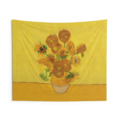 Vincent Van Gogh Sunflowers Tapestry - Famous Yellow Flower Painting