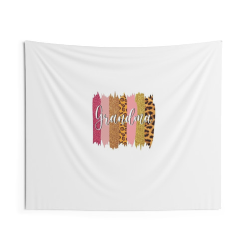 Grandma Leopard Sunflower Tapestry