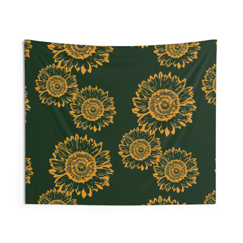 Sunny Sunflower Tapestry Wall Hanging