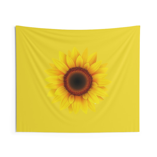 Vibrant Sunflower Tapestry Wall Hanging