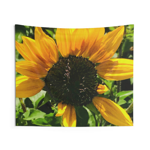 Bright Beautiful Yellow Sunflower Tapestry