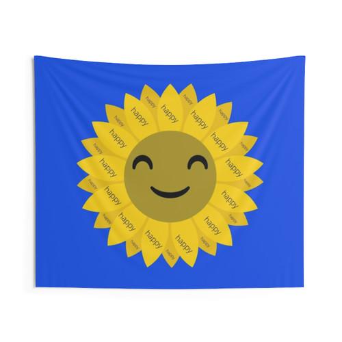 Happy Sunflower Design Tapestry - Spread Smiles