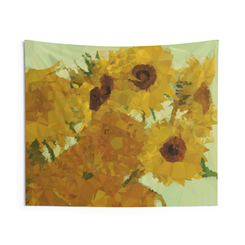 Van Gogh Sunflowers Geometric Tapestry