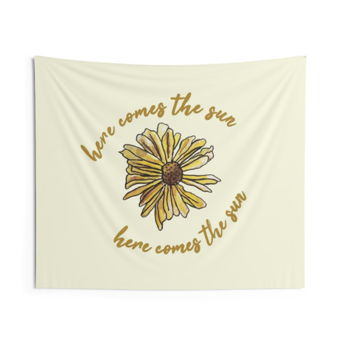 Here Comes the Sun Beatle's Tapestry Wall Art