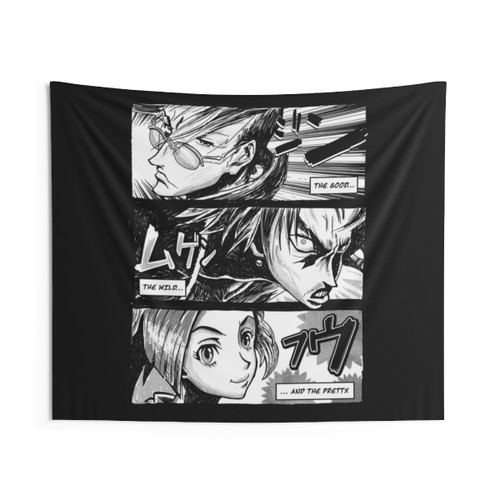 Manga Tapestry Featuring Characters from The Good, the Wild & the Pretty