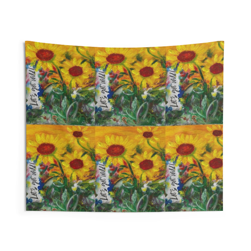 Sunflower Tapestry - Vibrant Nature Wall Hanging