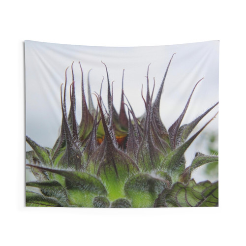 Surreal Sunflower Plant Tapestry Wall Art