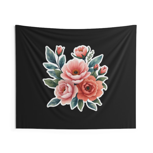 Sunflower Sunset Floral Tapestry