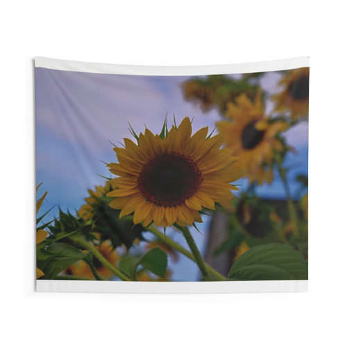 Sunflower Print Tapestry