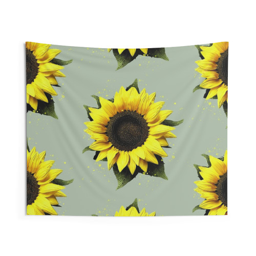 Sunflower Watercolor Tapestry