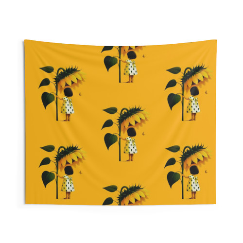 Sunflower Girl Boho Tapestry