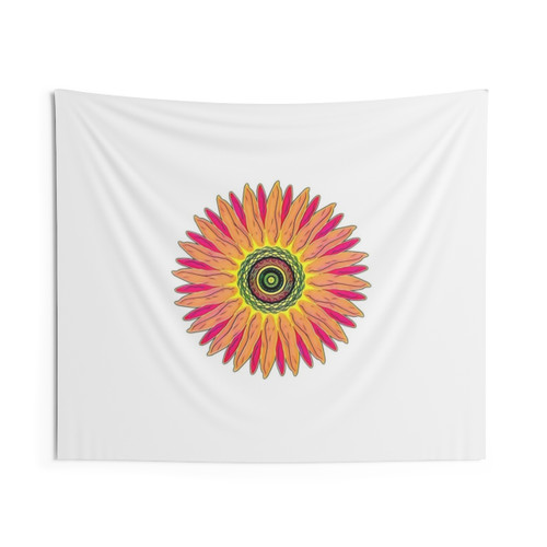 Pastel Sunflower Tapestry Wall Hanging