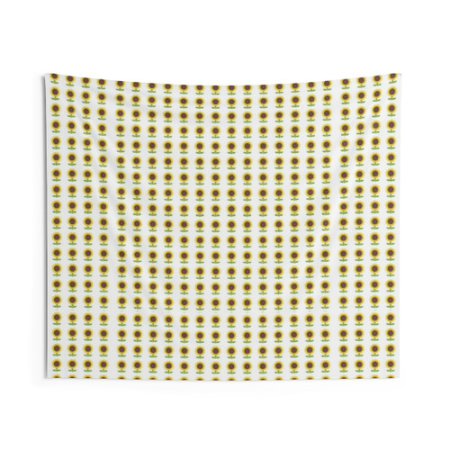 Sunflower Floral Pattern Tapestry
