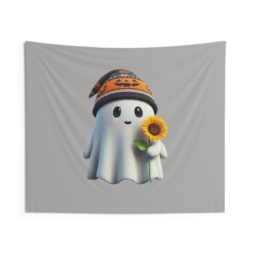Friendly Phantom Sunflower Tapestry - Autumnal Apparition