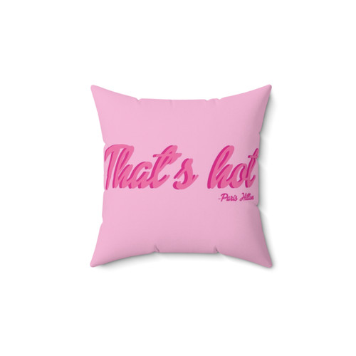 Paris Hilton inspired text print pillow