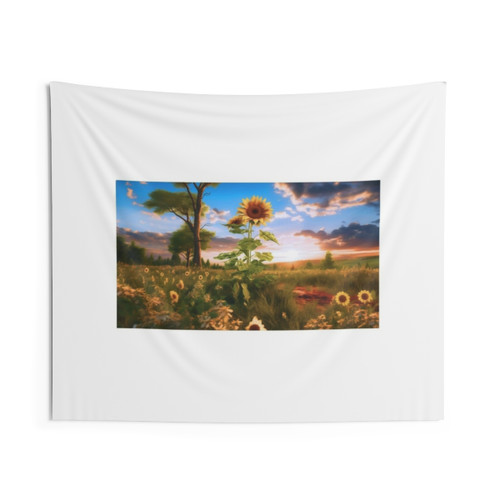 Beautiful Sunflower Painting Tapestry