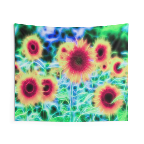 Vibrant Impressionist Sunflowers Of Dreams Tapestry Wall Hanging