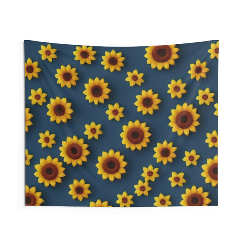 Sunflower Pattern Tapestry Wall Hanging