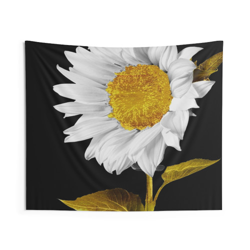 Breathtaking gold sunflower tapestry wall hanging