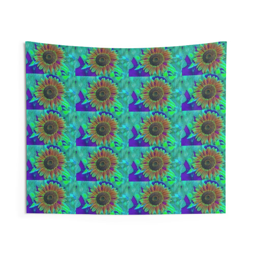 Colorful Sunflower Bouquet Tapestry Wall Art
