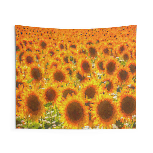 Sunflower Abstract Dreams Tapestry