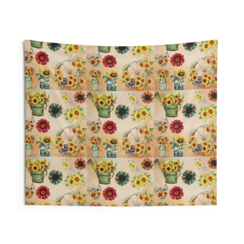 Sunflower Garden Tapestry Wall Hanging