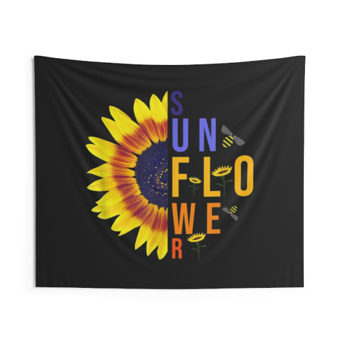 Colorful Summer Sunflower Tapestry Wall Hanging