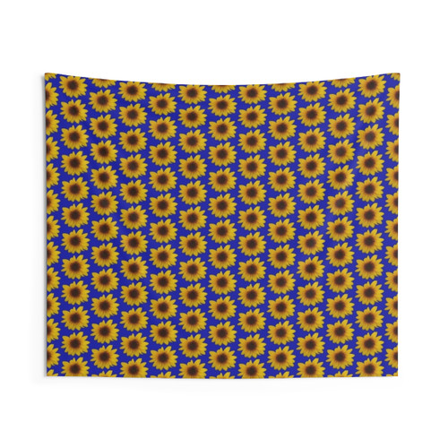 Cheerful Yellow Sunflower Tapestry Wall Hanging