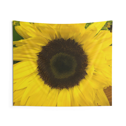 Joyful Sunny Yellow Sunflower Tapestry Wall Decor