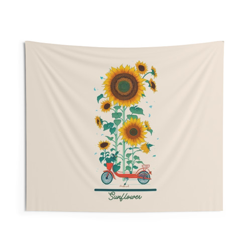 Vintage Sunflower Tapestry by CallisC Arts