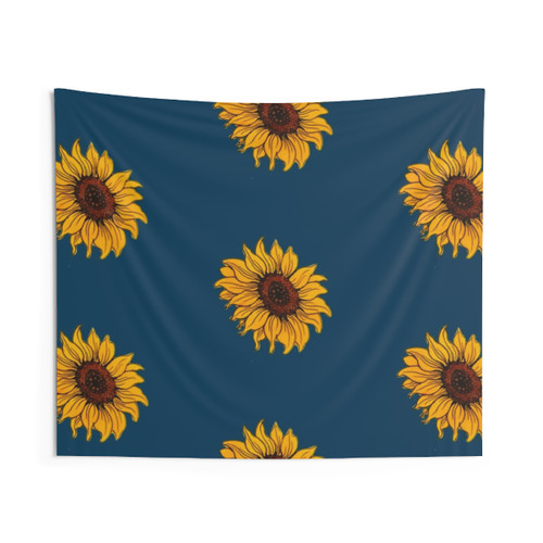 Watercolor Sunflower Tapestry