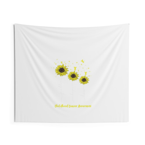 Sunflower Childhood Cancer Awareness Tapestry