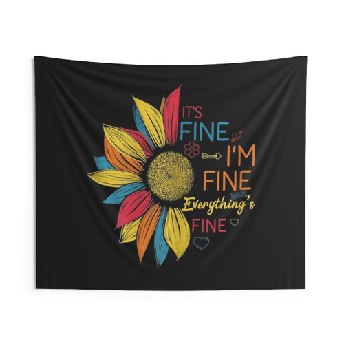 Colorful Sunflower Tapestry