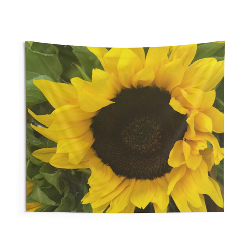 Big Yellow Sunflower Graphic Art Tapestry