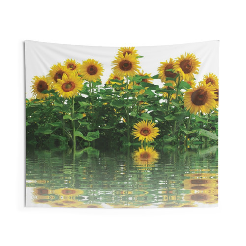 Beautiful Aquatic Sunflower Garden Tapestry
