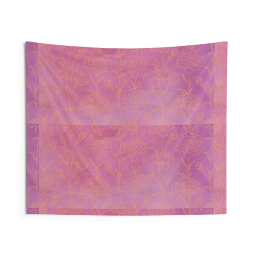 Yellow Flower Tapestry - Beautiful Floral Wall Hanging