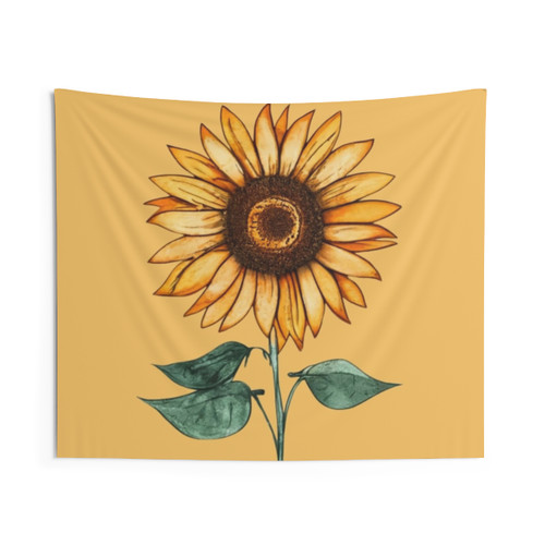 Sunflower Design Tapestry Wall Hanging