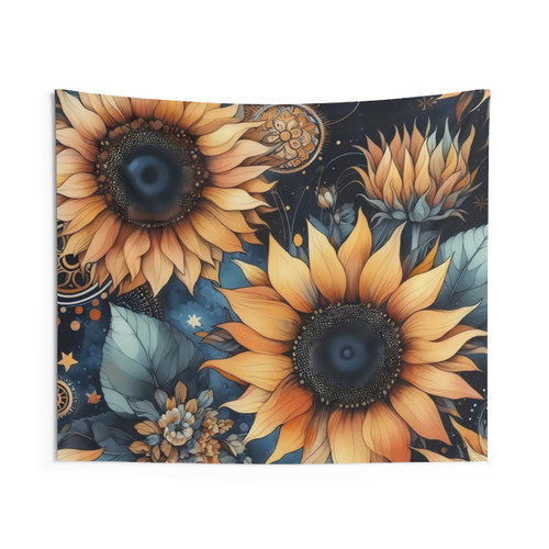 Watercolor Sunflower Tapestry